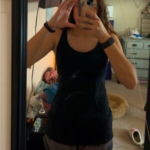 Black Lululemon tank top size 4/6